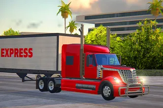 image bg American Truck Car Driving